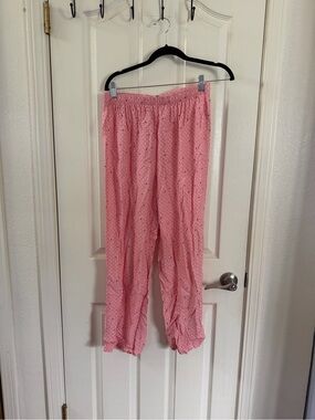 Pink Polka Dot Pajama Pants